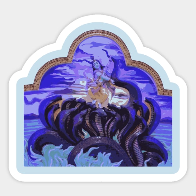 Jai Shri Krishna Hinduism Lord Krishna Sticker by Sanu Designs